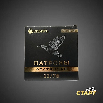 Патрон 12/70/34 "Сибирь Premium" Пыж контейнер