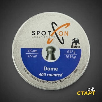 Пули пневм. "Spoton Dome" кал 4,5 мм 0,67 гр (400 шт)