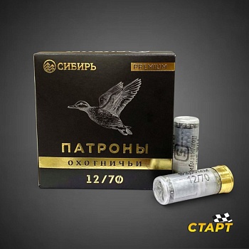 Патрон 12/70/34 "Сибирь Premium" Пыж био