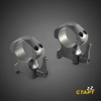 Кольца для прицела Nikko Stirling Diamond QR быстросъемные на Weawer, 25,4 мм, высокие, сталь