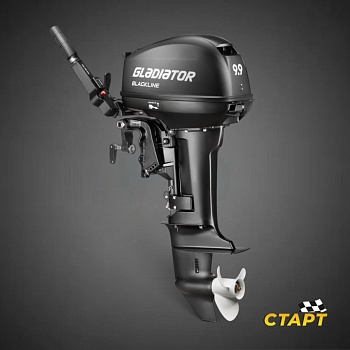 Лодочный мотор Gladiator G9.9FHS BLACKLINE