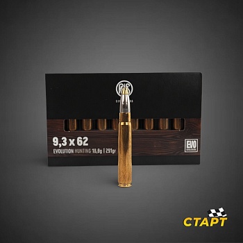 Патрон 9,3х62 RWS DN EVO 18,8 гр