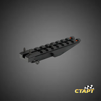 Кронштейн на место прицельной планки АК,Сайга,Вепрь, для коллиматорных прицелов L-100 с приц.мет.