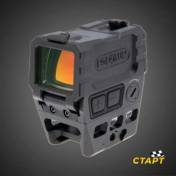 Коллиматор Holosun AEMS закрытый на Picatinny,Red,солнечная батарея,защитные крышки