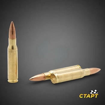 Патрон 7,62х51 FMJ Томпак, гильза латунь, пов.куч. 12,0 гр НПЗ 