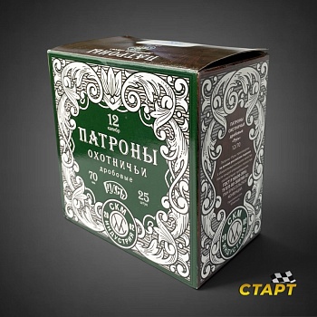 Патрон 12/70/32 СКМ Индустрия "Русь" Пыж контейнер