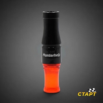Манок духовой на гуся Hunterhelp черно-оранжевый с втулкой